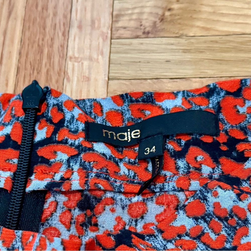 Maje high mini wasted skirt
